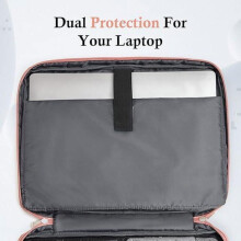 (Růžové) pouzdro na notebook, vodotěsná brašna na notebook 15,6 palce s certifikací TSA, pro domácí použití