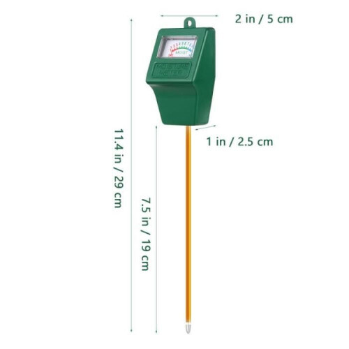 1 stuk professionele bodemvochtigheidsmeter, pH-meter, vochtigheidsdetector/tester voor 2