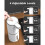 Automatisk sæbedispenser, 380 ml USB C genopladelig flydende sæbedispenser med 2