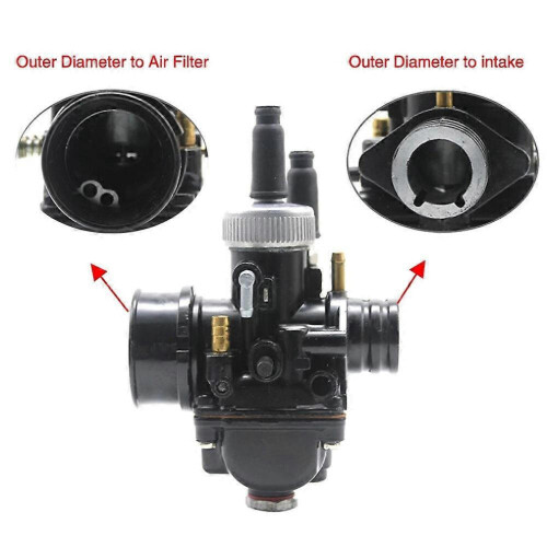 Motorcykelkarburator PHBG 17MM AD karburator Kompatibel med 50-100 cc 1