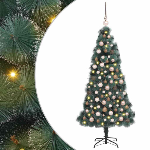 VidaXL vidaXL Artificial Pre-lit Christmas Tree with Ball Set Green 150 cm