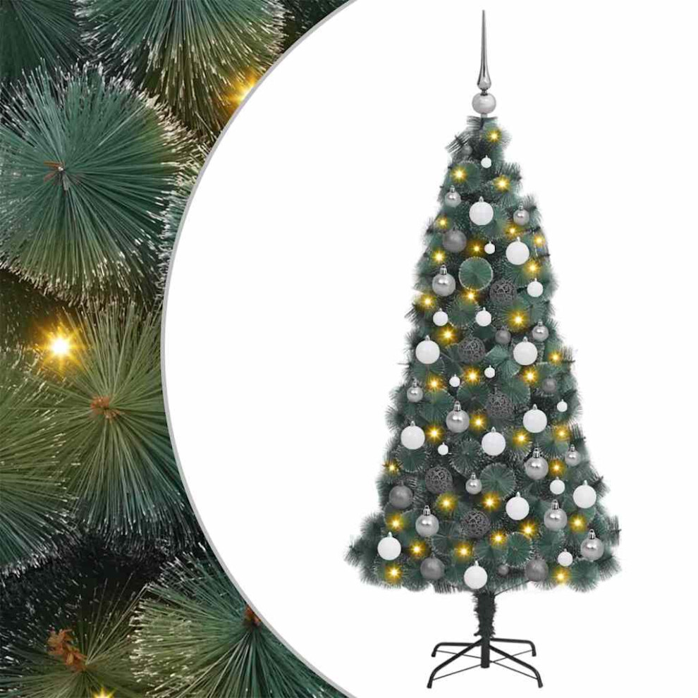 Vidaxl (180 Cm) Artificial Christmas Tree With Leds&Stand Decoration Tree Multi Sizes