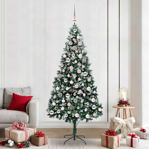 VidaXL vidaXL Artificial Christmas Tree with 300 LEDs with Stand Green 210 cm