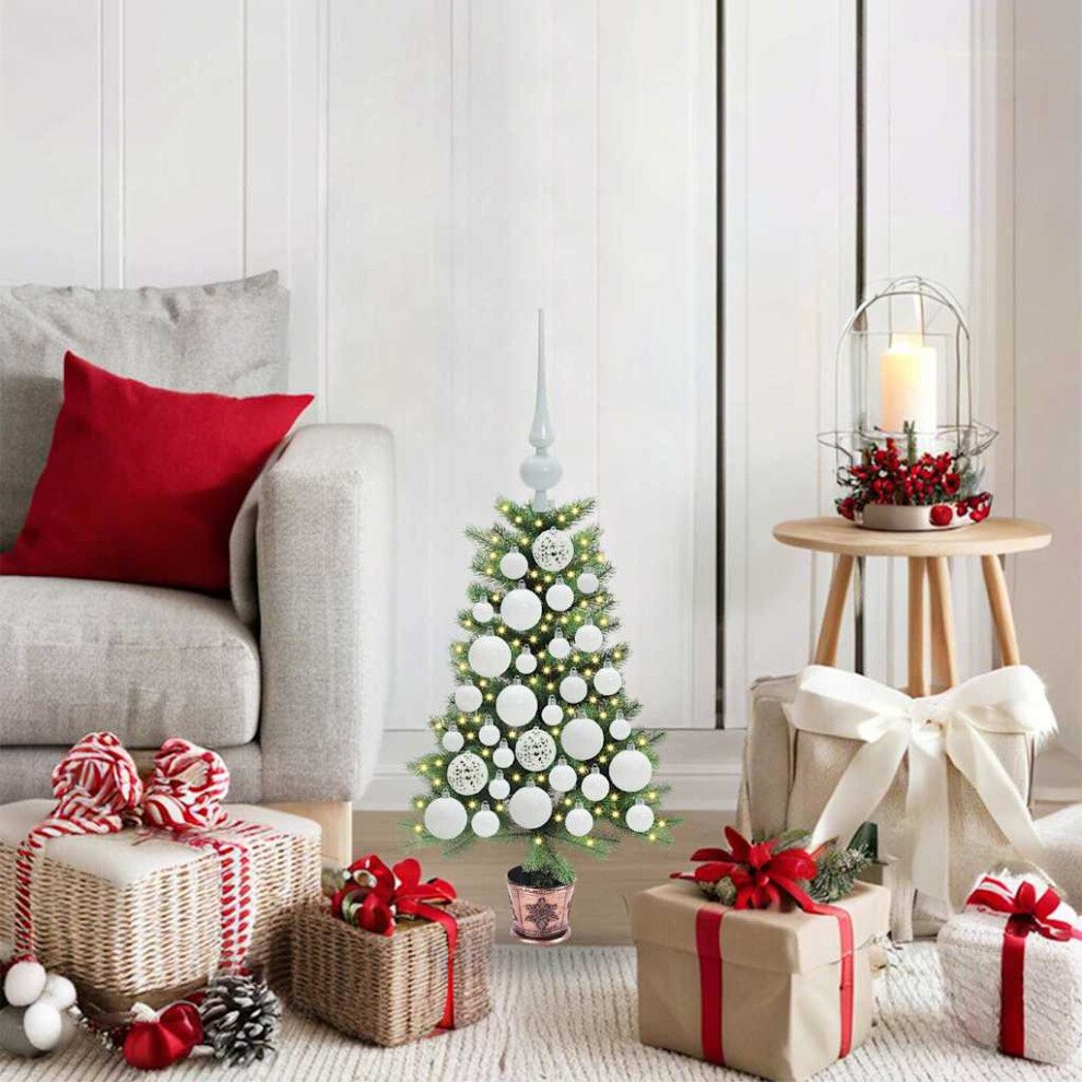 B&Q -  Christmas Tree With 150 Leds With Stand Green 65 Cm Pe - Image 4