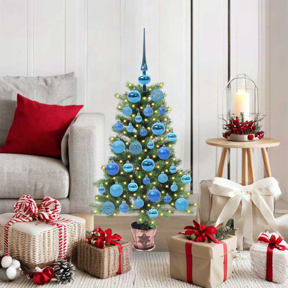 vidaXL 90 cm Artificial Christmas Tree with 150 LEDs - Green - Image 3