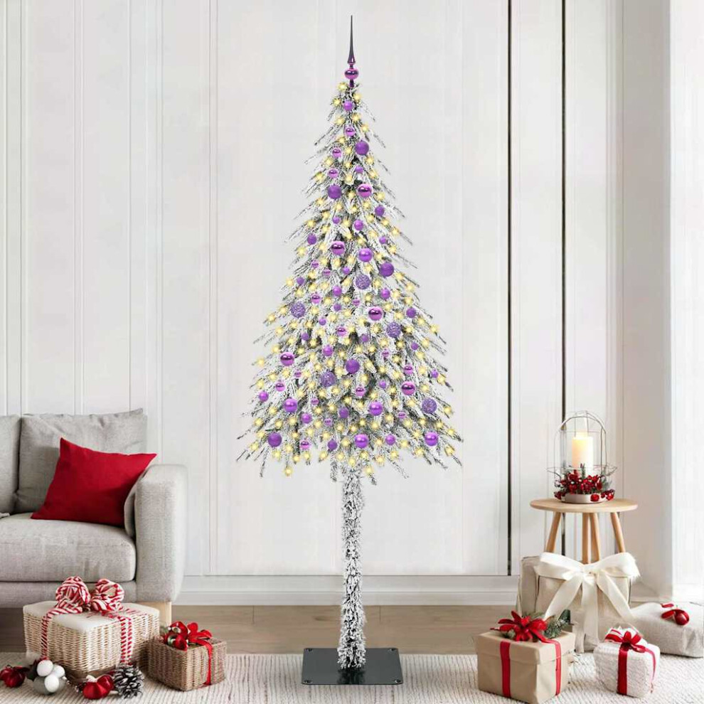 Vidaxl Christmas Tree With 300 Leds White 210 Cm Pe And Steel