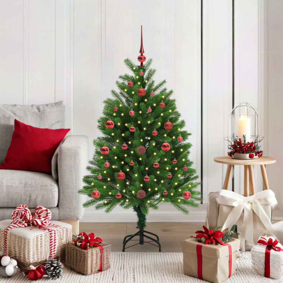 B&Q -  Christmas Tree With 150 Leds With Stand Green 120 Cm Pe - Image 4