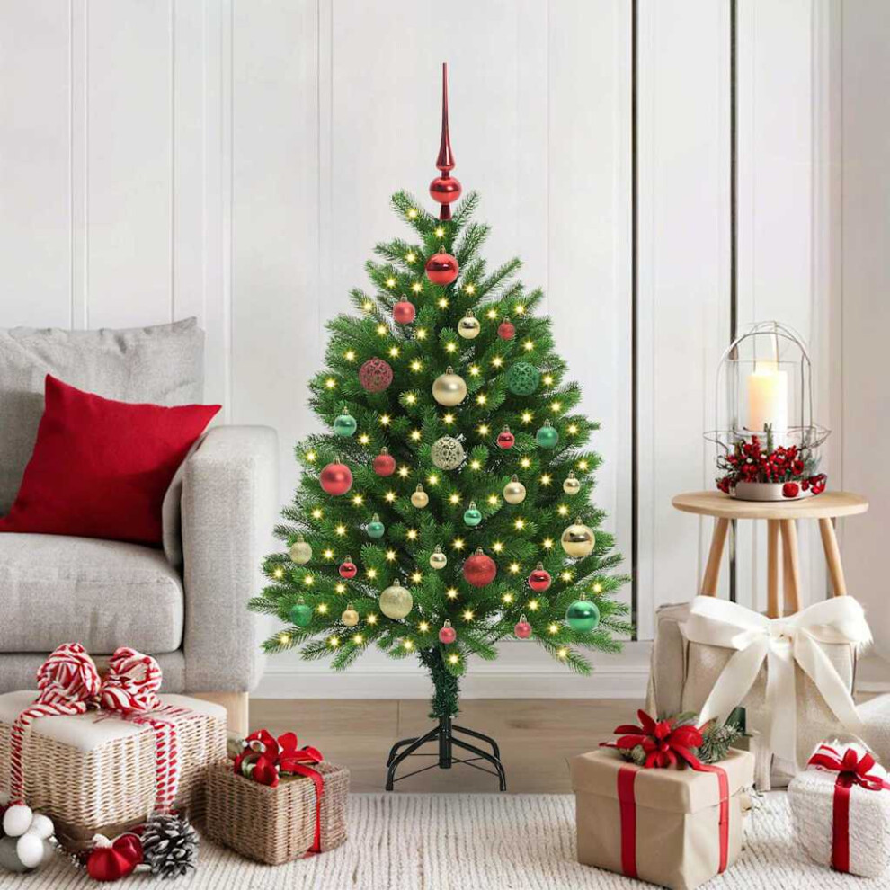 vidaXL Christmas Tree with 150 LEDs - 120 cm - Green - PE - Image 2