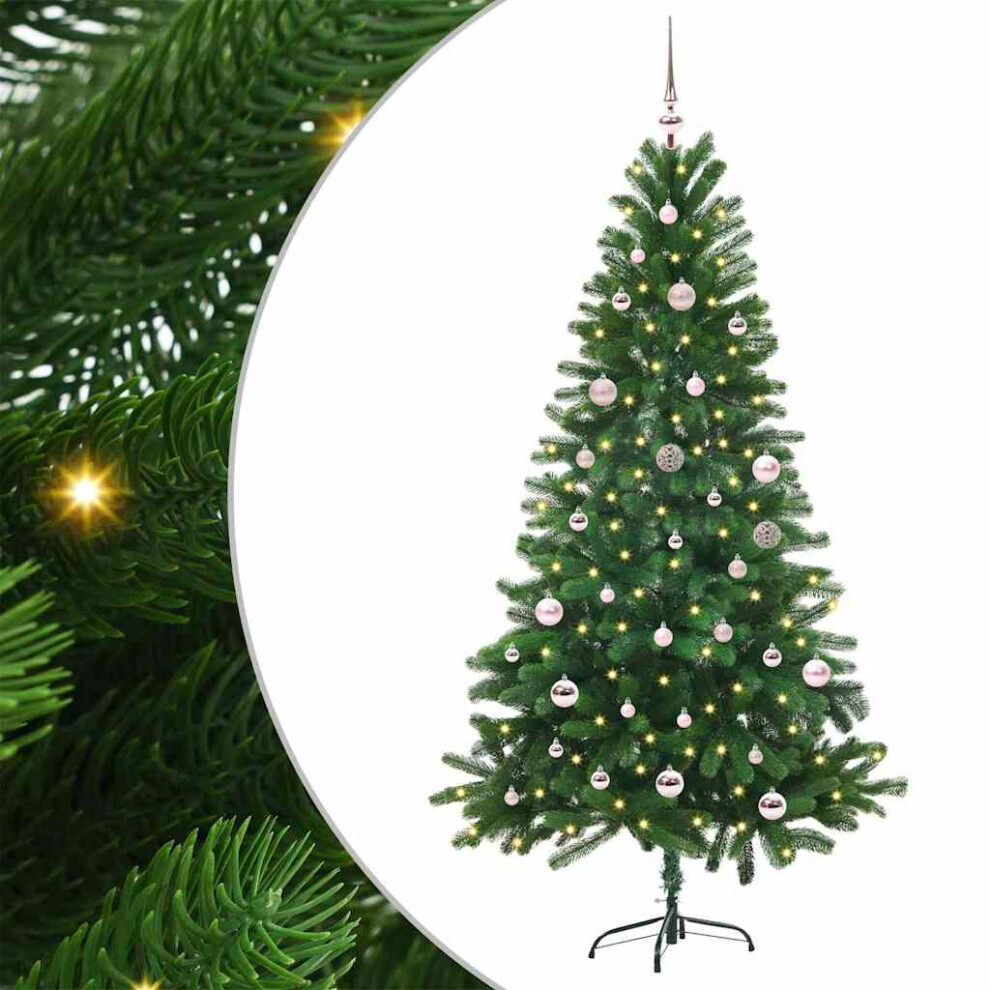 B&Q -  Christmas Tree With 150 Leds With Stand Green 150 Cm Pe - Image 4