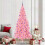 VidaXL vidaXL Christmas Tree Pink 210 cm PVC 1