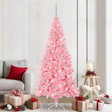vidaXL Christmas Tree Pink 210 cm PVC