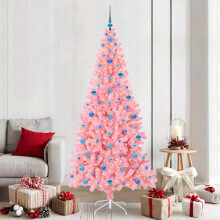 vidaXL Christmas Tree Pink 210 cm PVC