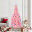 VidaXL vidaXL Christmas Tree Pink 210 cm PVC 1