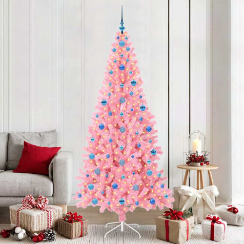 VidaXL vidaXL Christmas Tree Pink 210 cm PVC