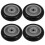Caster Wheels 5 Inch for Home Use Easy Install Smooth Rolling Utility Cart Wheels 4pcs 1