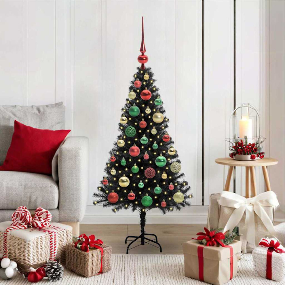 Vidaxl Christmas Tree Black 120 Cm Pvc