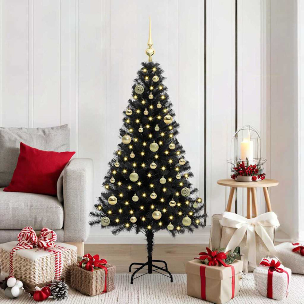 Vidaxl Christmas Tree Black 150 Cm Pvc