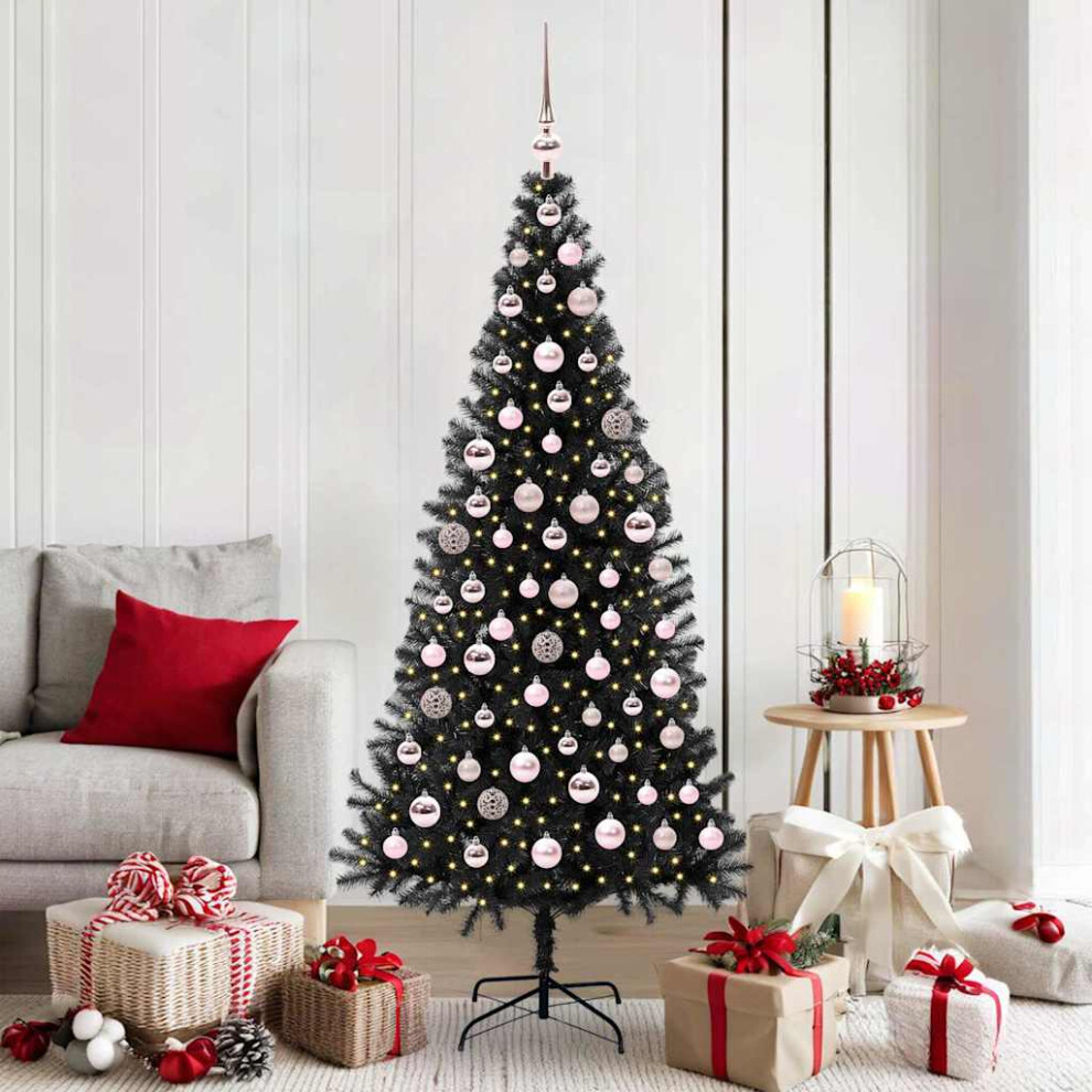 Vidaxl Christmas Tree Black 180 Cm Pvc