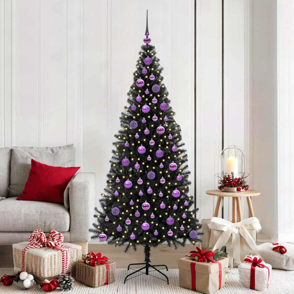 Vidaxl Christmas Tree Black 180 Cm Pvc