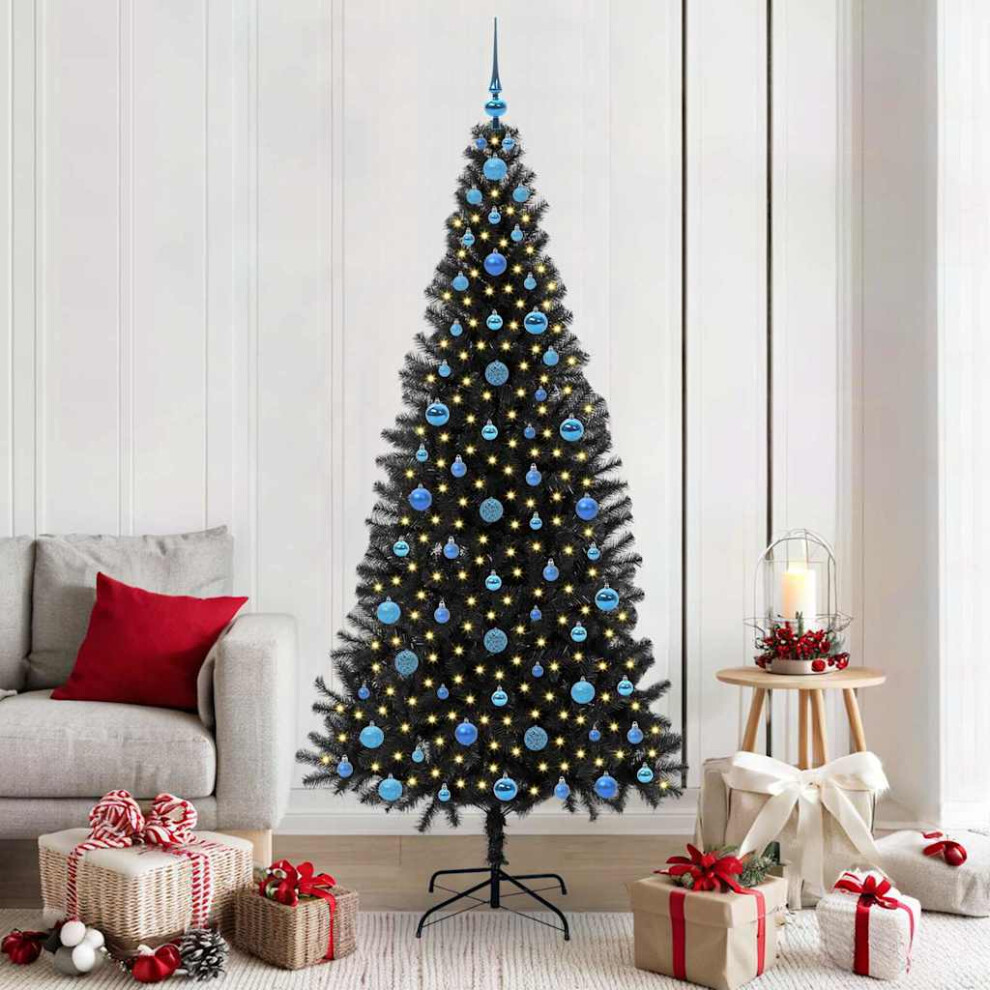Vidaxl Christmas Tree Black 210 Cm Pvc