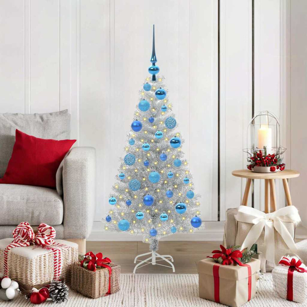 VIDAXL 120 cm Artificial Christmas Tree with 150 LED Lights and Stand - Image 2