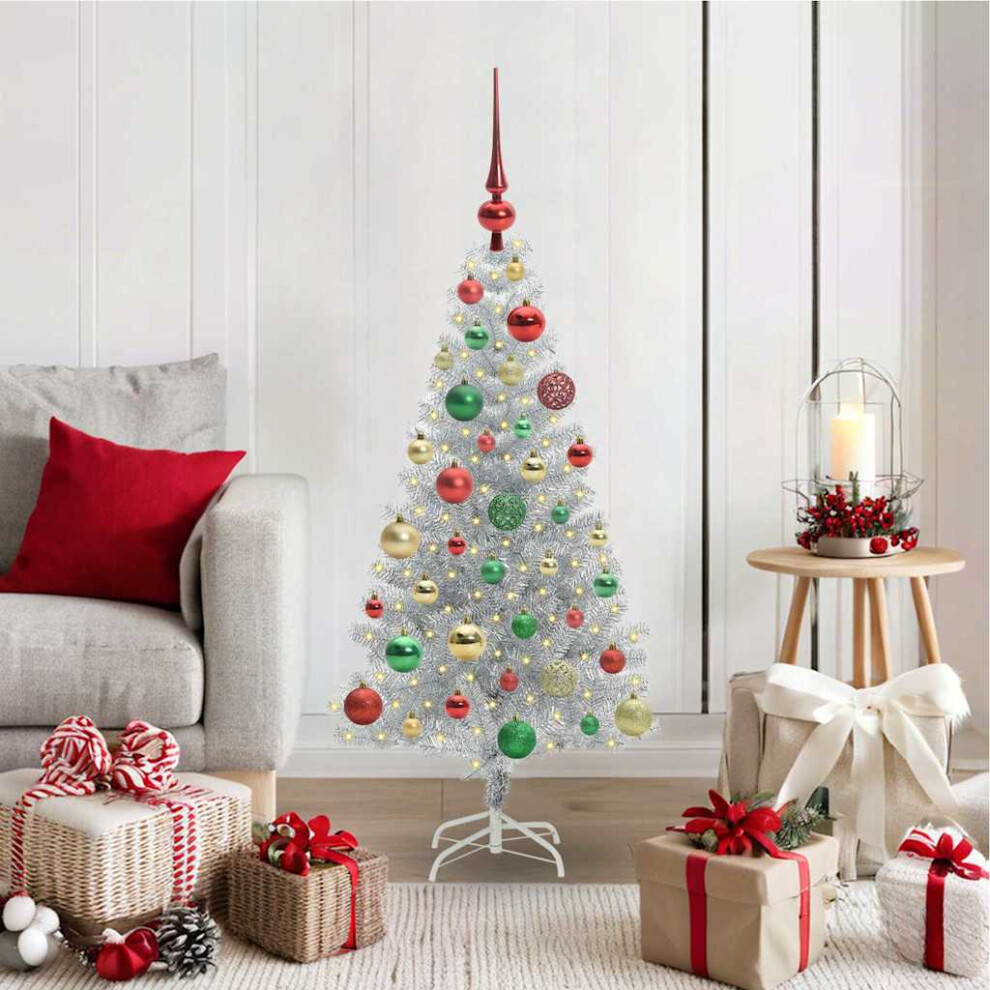 Vidaxl Christmas Tree Silver 120 Cm Pet