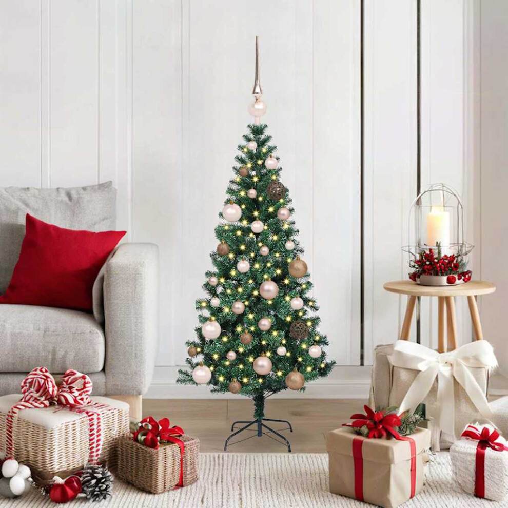 B&Q - Artificial Pre-Lit Christmas Tree Green 120 Cm Pvc And Metal - Image 2