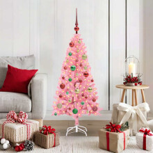 vidaXL Christmas Tree Pink 120 cm PVC