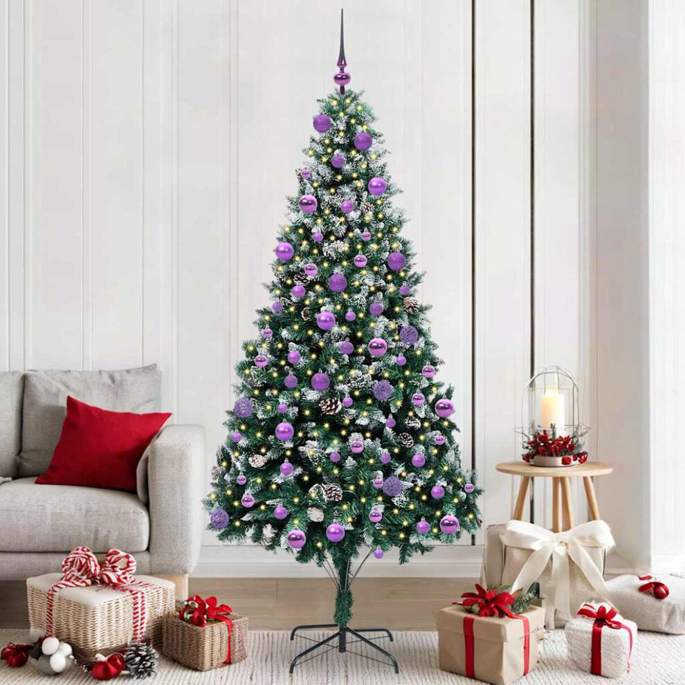 Vidaxl Artificial Christmas Tree With 300 Leds With Stand Green 210 Cm