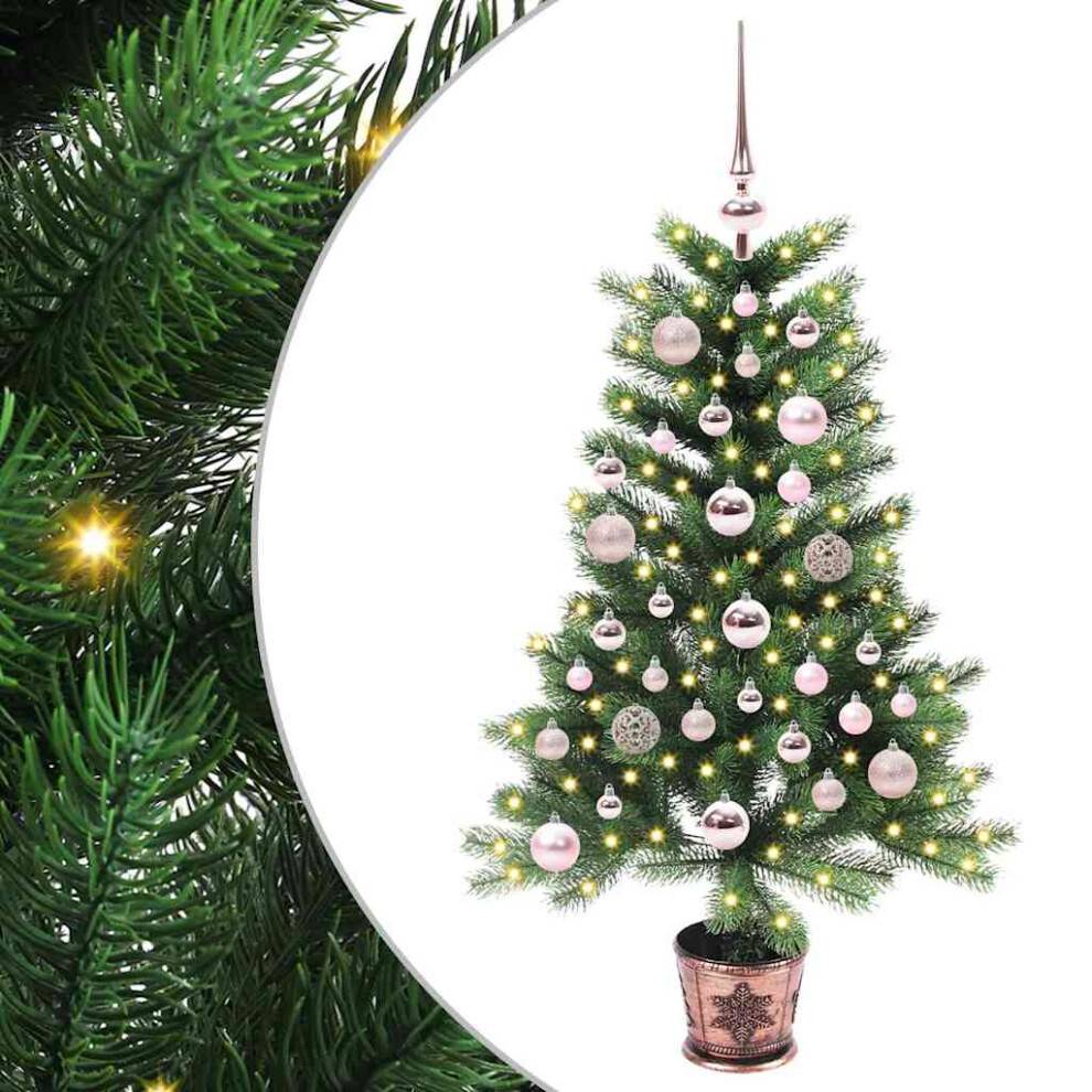 B&Q -  Christmas Tree With 150 Leds With Stand Green 90 Cm Pe - Image 4