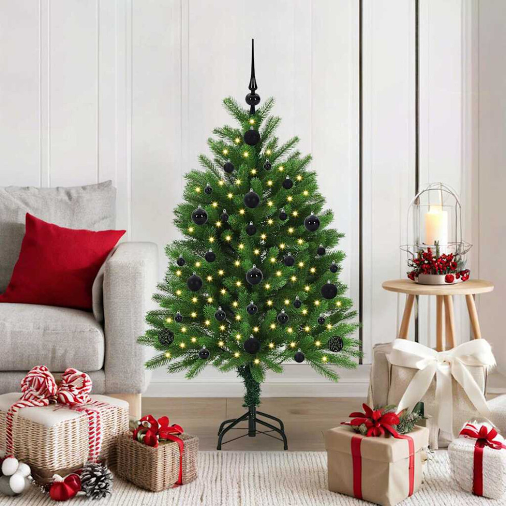 B&Q -  Christmas Tree With 150 Leds With Stand Green 120 Cm Pe - Image 4