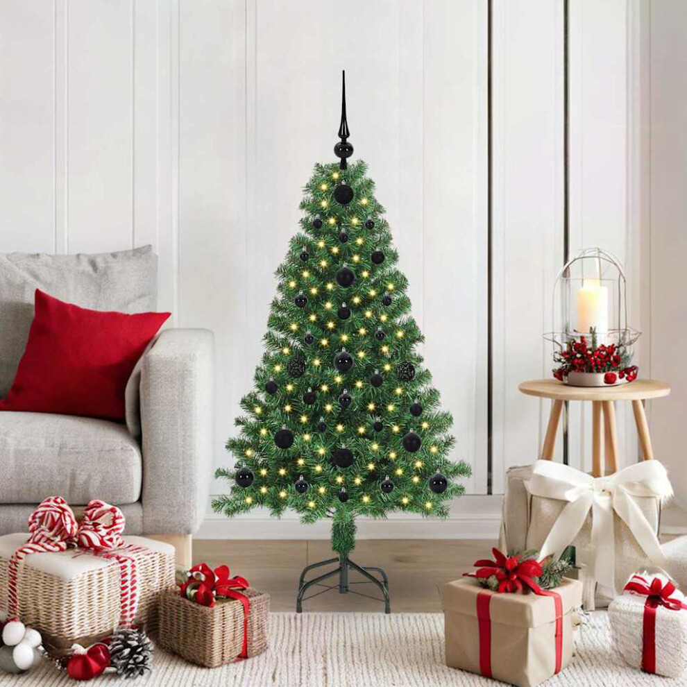 B&Q - Artificial Christmas Tree With 150 Leds With Stand Green 120 Cm - Image 2