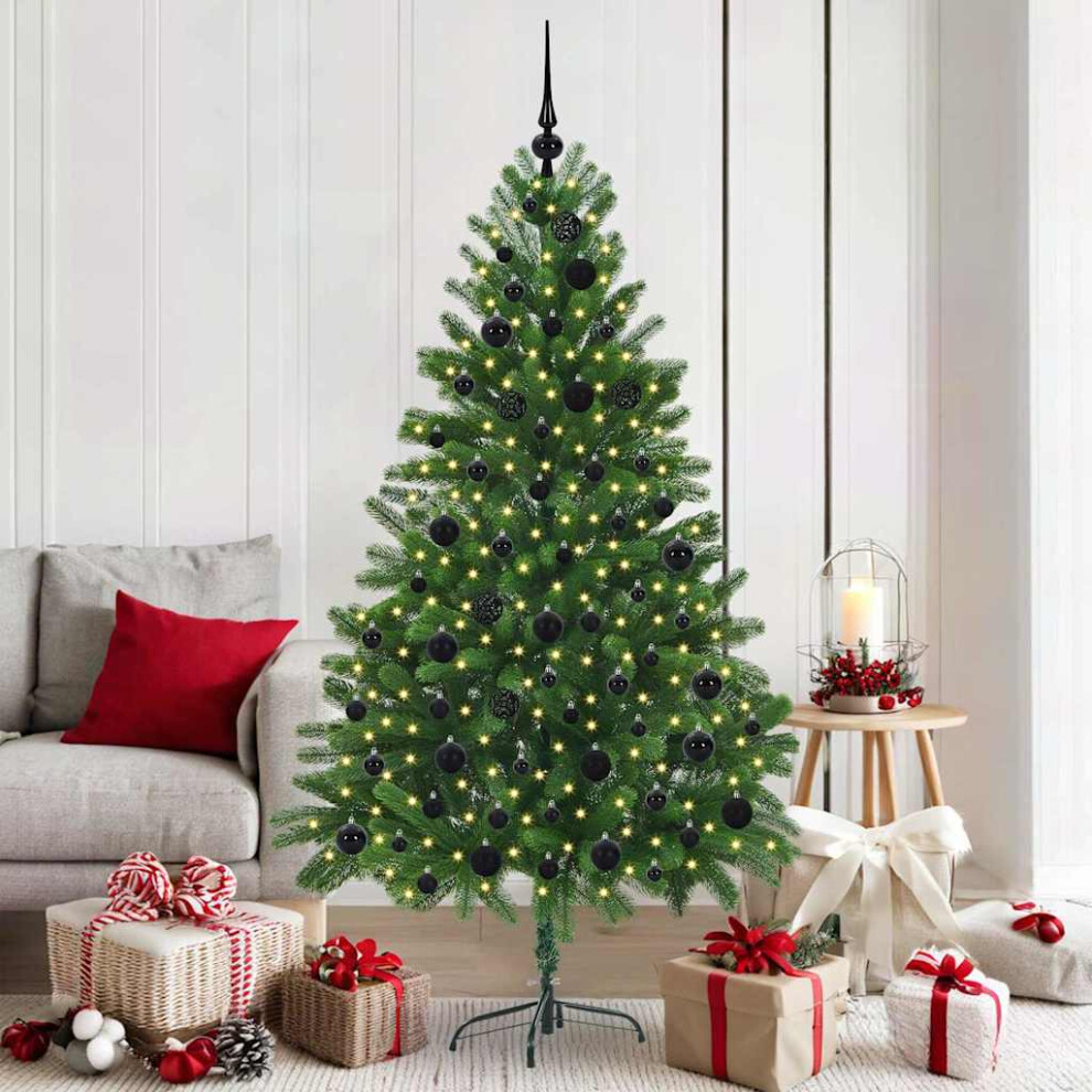 B&Q - Christmas Tree With 300 Leds With Stand Green 180 Cm Pe - Image 2