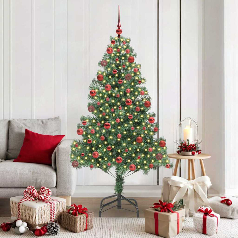 Vidaxl (Green, 180 Cm) Artificial Christmas Tree Christmas Display Tree With Leds And Ball Set