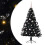 VidaXL vidaXL Artificial Pre-lit Christmas Tree Black 150 cm PVC 1