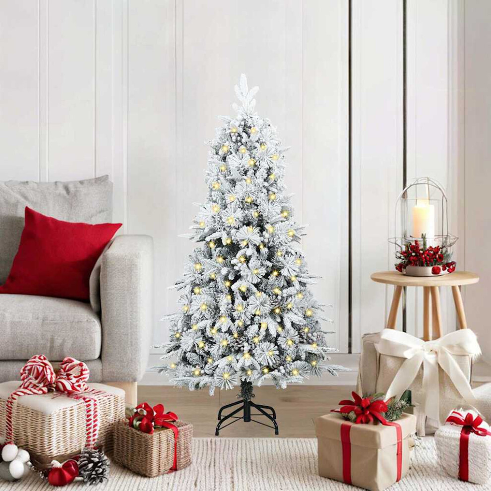 Vidaxl Artificial Hinged Christmas Tree Green 120 Cm Pe And Pvc
