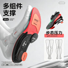 (orange, 42) Adjustable Arch Support Insoles 4 Pack with Metatarsal Pad, High Low Flat Feet Correction, Walking Comfort