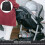 Dustproof Stroller Bag for Airplane with Travel Stroller Bag Black Color 1