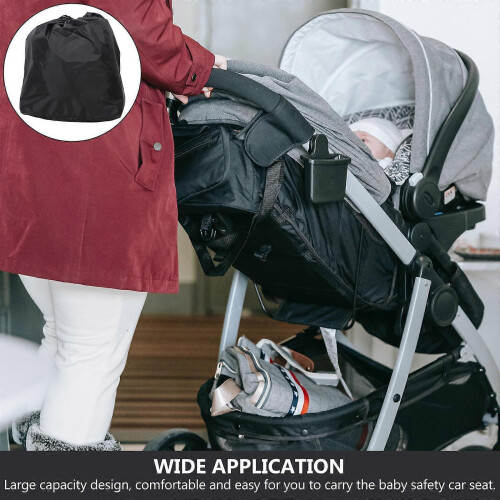 Dustproof Stroller Bag for Airplane with Travel Stroller Bag Black Color