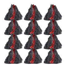 Sand Table Volcano Decoration Simulation Volcano Ornament for Decor 36Pcs
