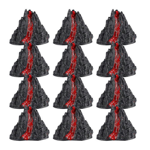 Sand Table Volcano Decoration Simulation Volcano Ornament for Decor 36Pcs