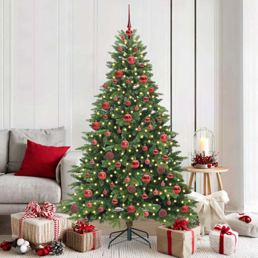 Vidaxl (Green, 180 Cm) Artificial Christmas Tree With Stand Pe And Pvc Decor Modern Ornament