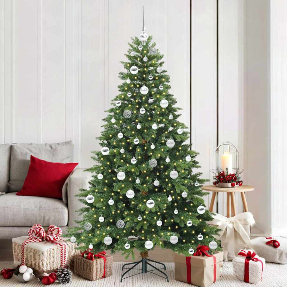 Vidaxl (Green, 180 Cm) Artificial Christmas Tree With Stand Pe And Pvc Decor Modern Ornament