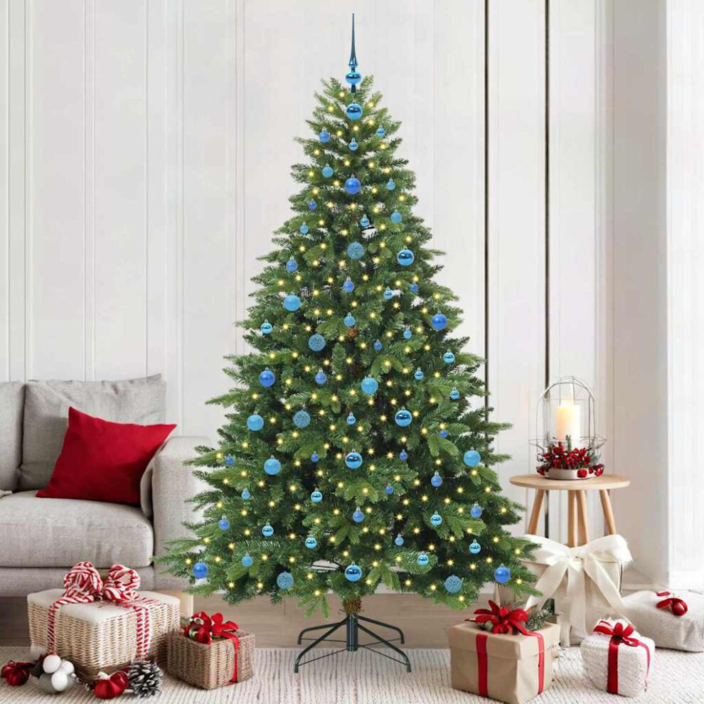Vidaxl Artificial Christmas Tree With 300 Leds Green 210 Cm Pe And Pvc