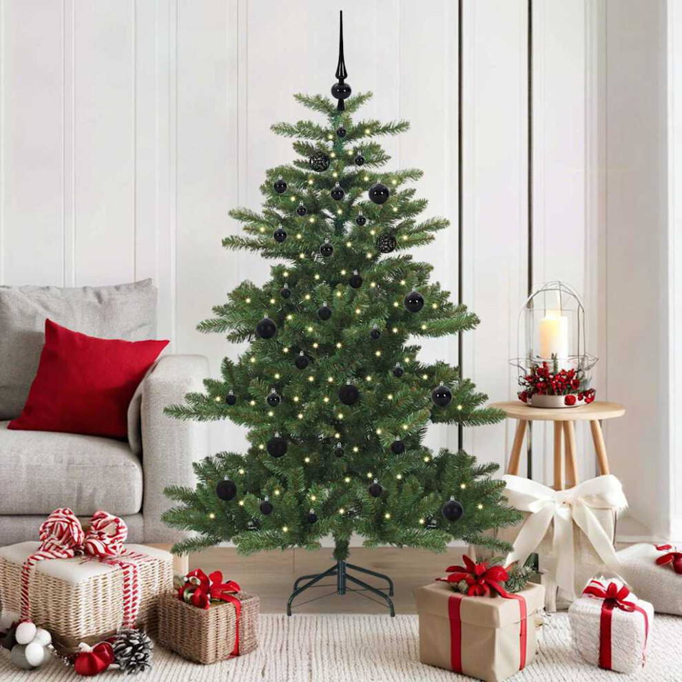 B&Q -  Artificial Hinged Christmas Tree Green 150 Cm Pvc And Steel - Image 2