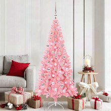 vidaXL Christmas Tree Pink 180 cm PVC