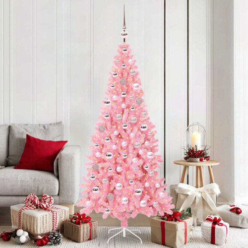 VidaXL vidaXL Christmas Tree Pink 180 cm PVC