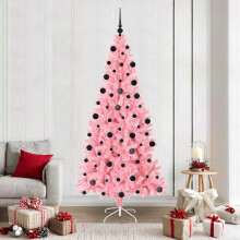 vidaXL Christmas Tree Pink 210 cm PVC