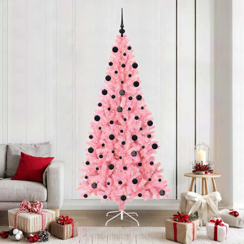 VidaXL vidaXL Christmas Tree Pink 210 cm PVC