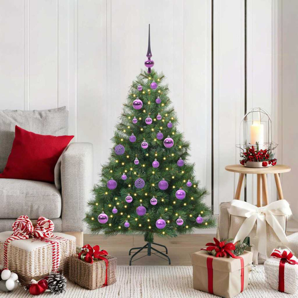 B&Q - Artificial Christmas Tree With 150 Leds Green 120 Cm Pe And Pvc - Image 2